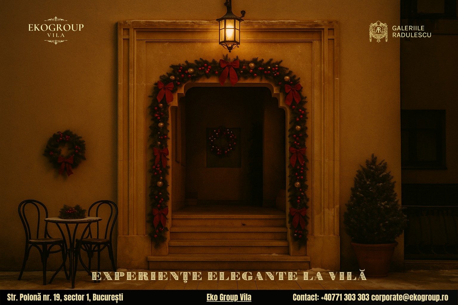 Activitati de Craciun inspirate din epoca interbelică – o experiență autentică a Crăciunului anilor ’30 la Eko Group Vila